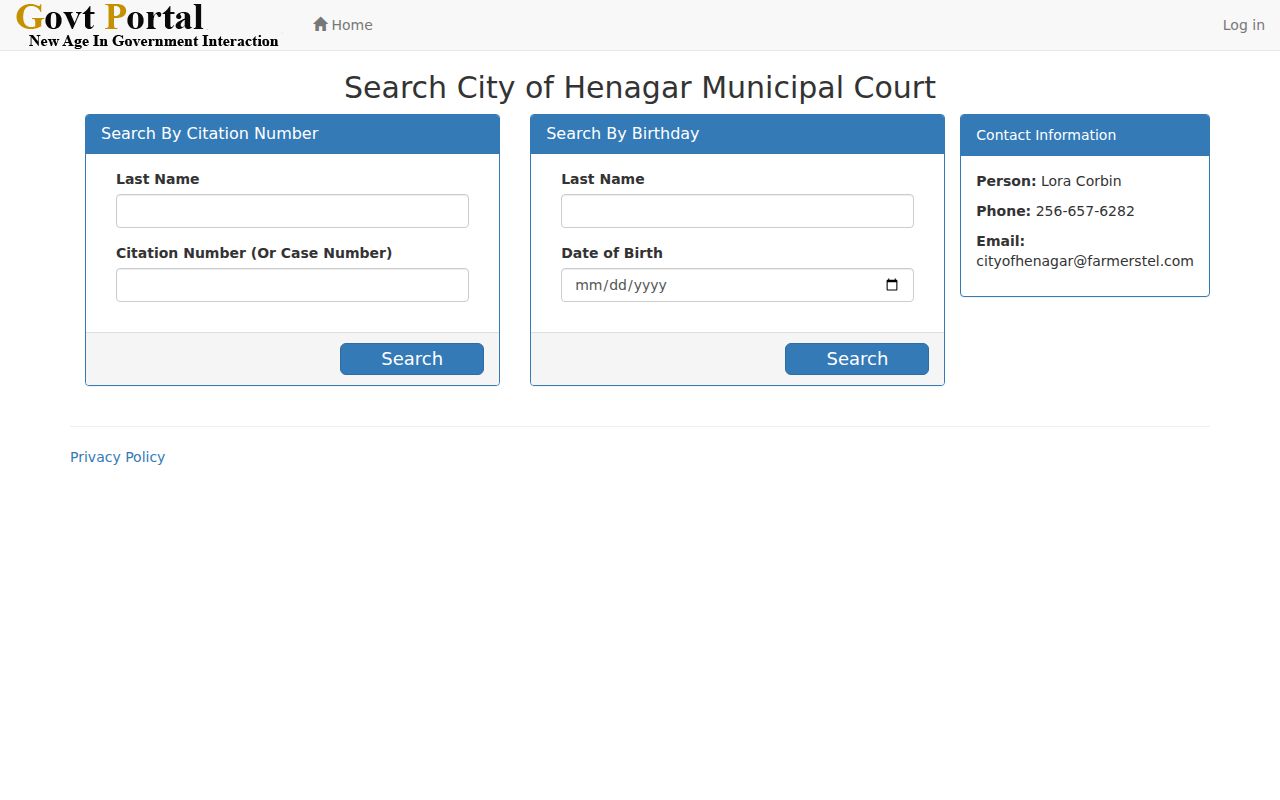 Henagar DeKalb County traffic court record ticket search